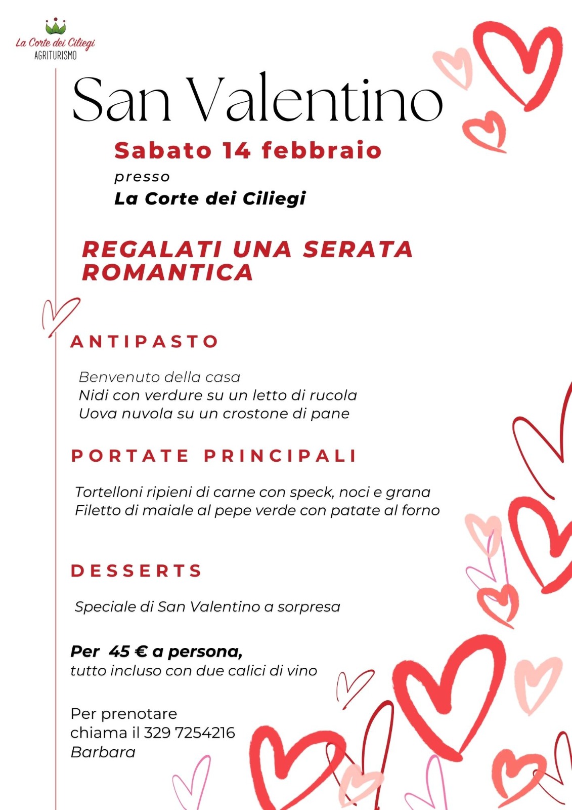Regalati una serata romantica